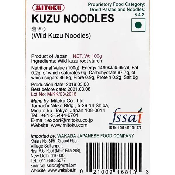 Wild Kuzu Noodles