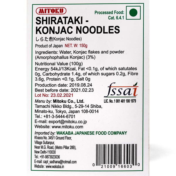 Shirataki-Konjac Noodles – Wakaba